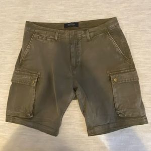 Scotch and Soda Olive Green Trim Cargo Shorts